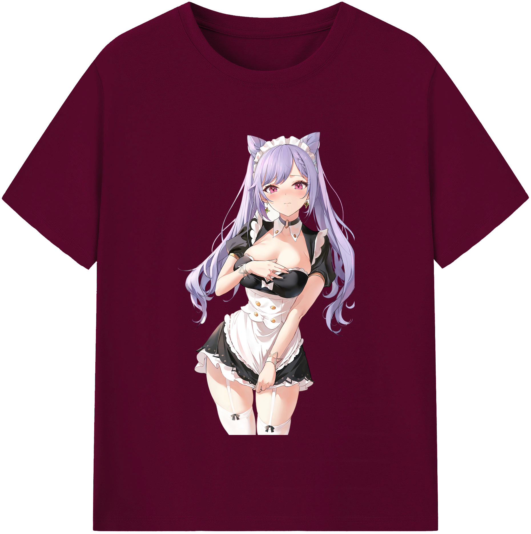 げんし神 刻晴 こくせい genshin Kokusei レディースカジュアルプリントTシャツ（綿100％）